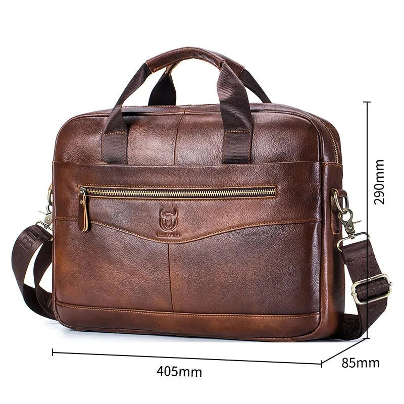 Sacoche cuir ordinateur homme - Simon