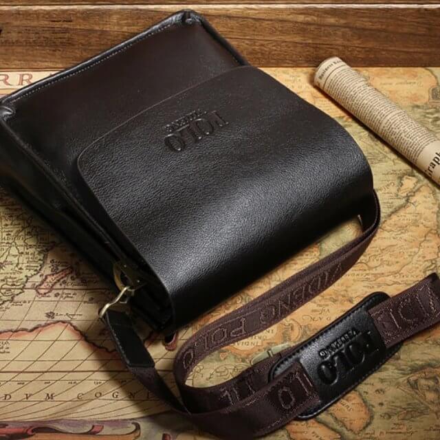 Sacoche à Rabat en Cuir PU Premium pour Homme - Alexandre