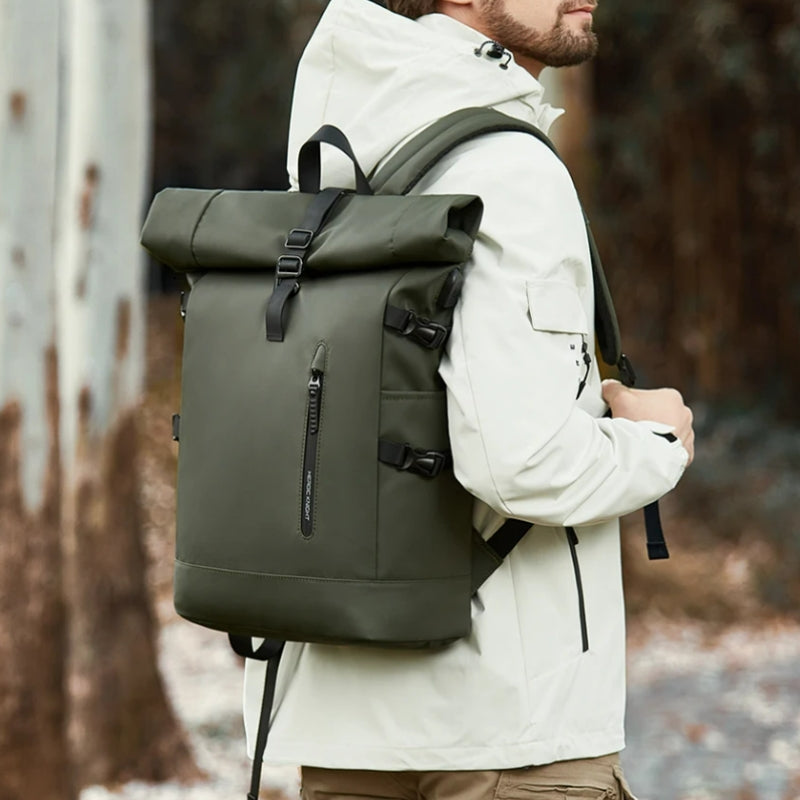 Sac à Dos Roll Top Voyage Imperméable, 20 à 27 L - Amos