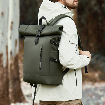 Sac à Dos Roll Top Voyage Imperméable, 20 à 27 L - Amos