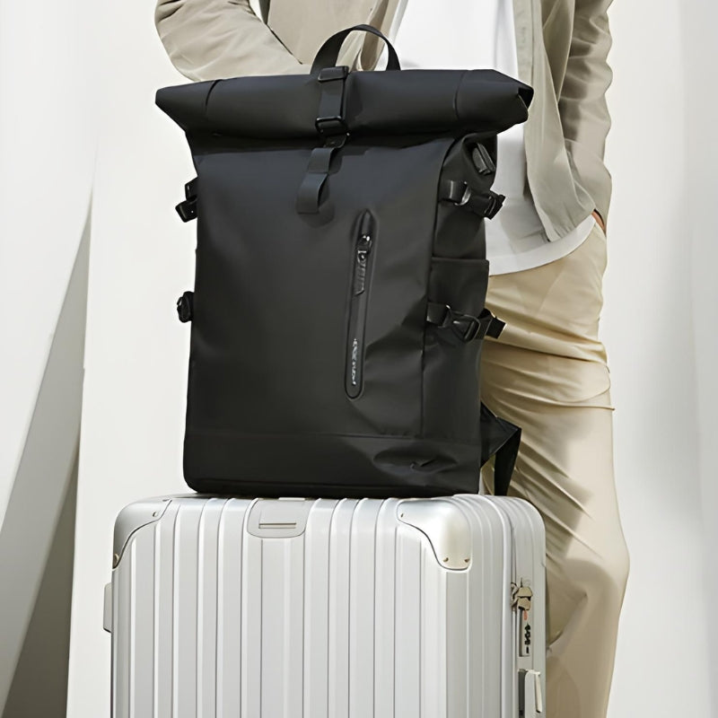 Sac à Dos Roll Top Voyage Imperméable, 20 à 27 L - Amos