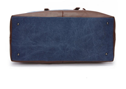 Sac de voyage en toile vintage, bandoulière - Basile