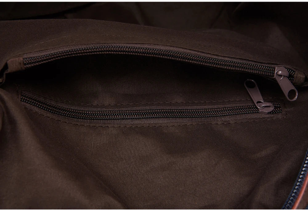 Sac de voyage en toile vintage, bandoulière - Basile
