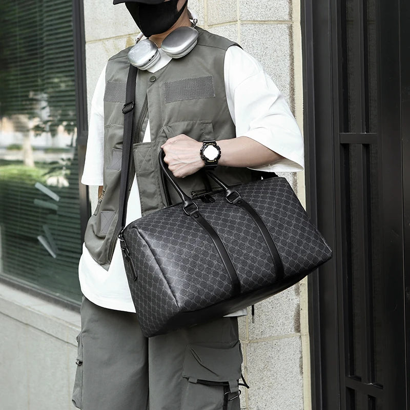 Sac de voyage, week-end, en bandoulière, motif chic - Constantin