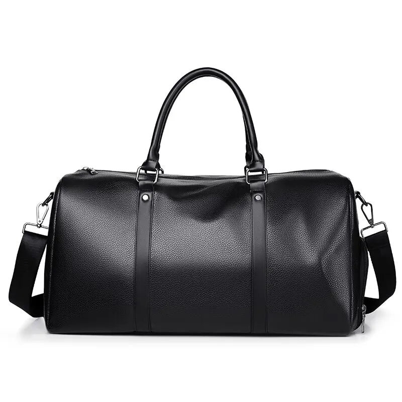 Sac de voyage style cuir en bandoulière - Brice