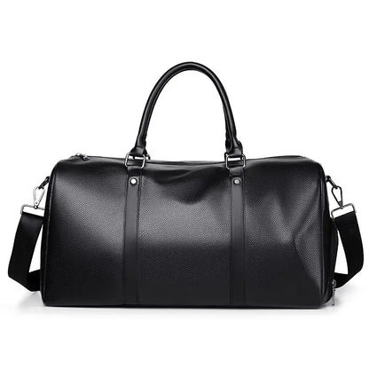 Sac de voyage style cuir en bandoulière - Brice