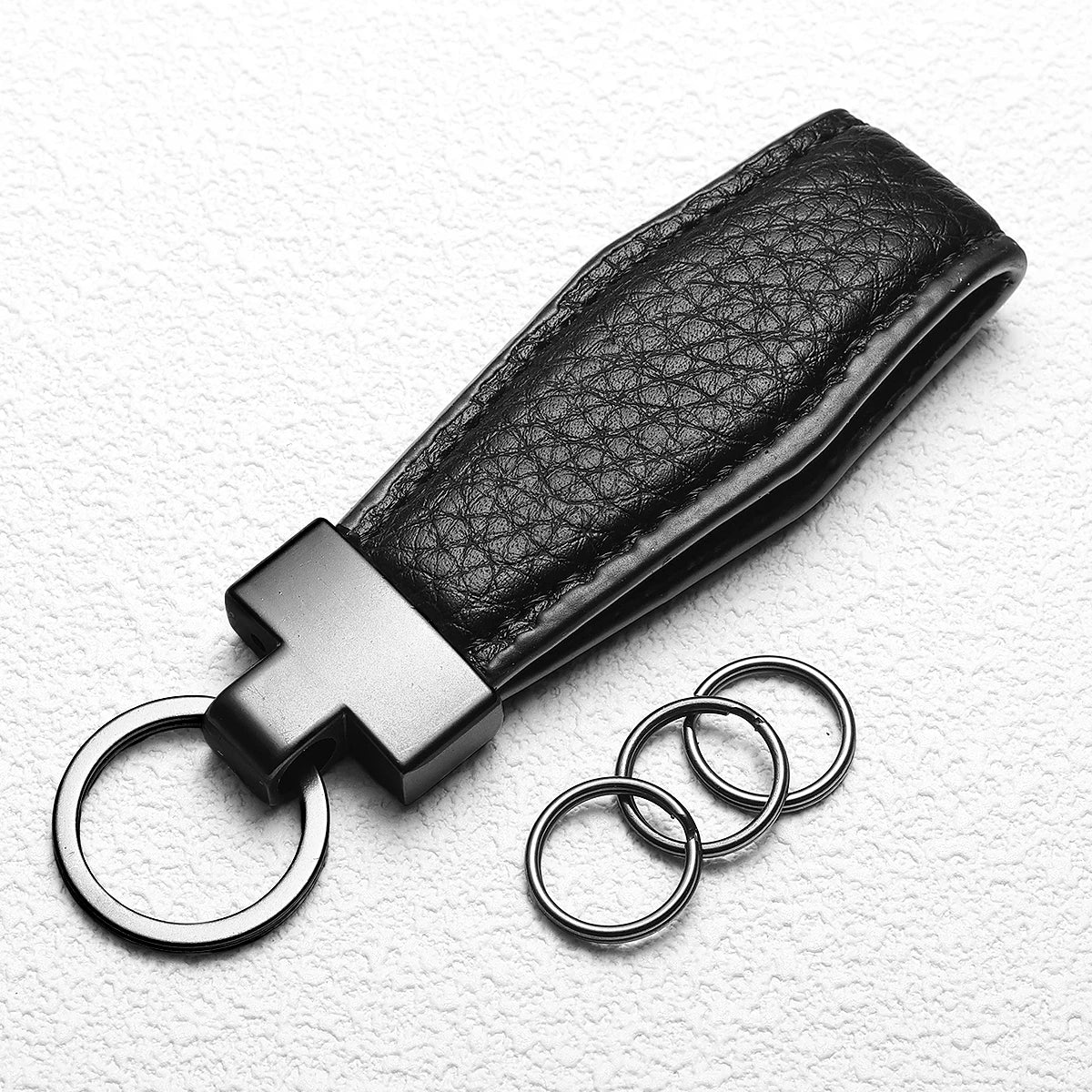 Porte Clé Homme Finition Cuir