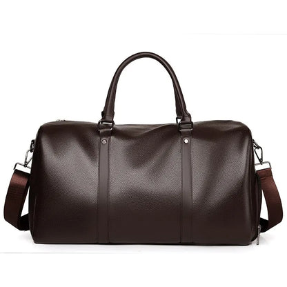 Sac de voyage style cuir en bandoulière - Brice