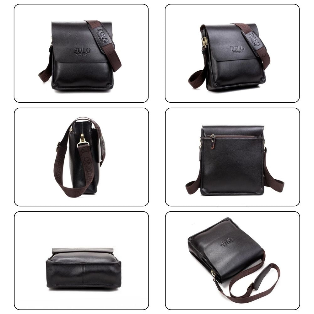 Sacoche à Rabat en Cuir PU Premium pour Homme - Alexandre