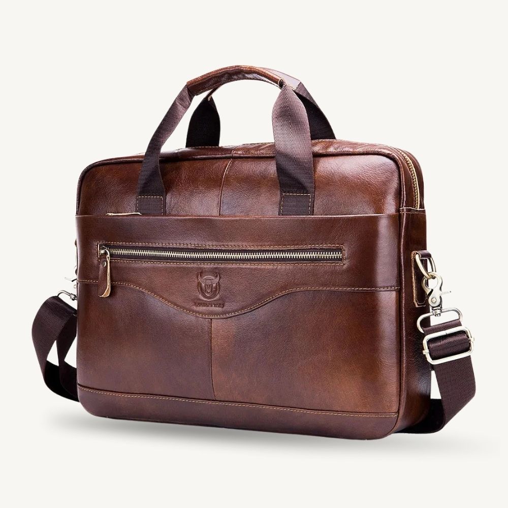 Sacoche cuir ordinateur homme - Simon
