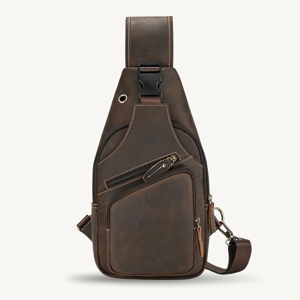 Sacoche bandoulière cuir - Léo