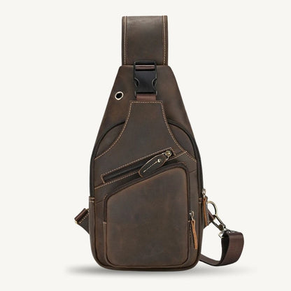 Sacoche bandoulière cuir - Léo
