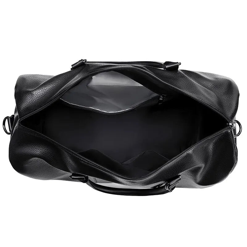 Sac de voyage style cuir en bandoulière - Brice