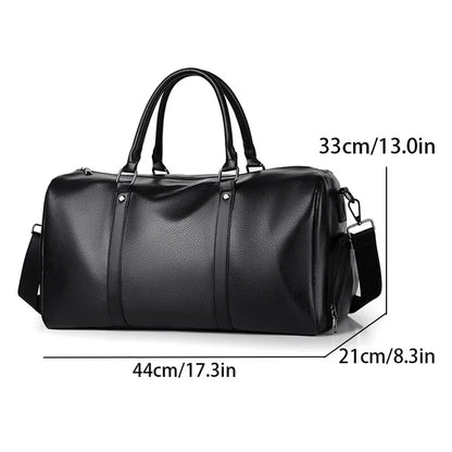Sac de voyage style cuir en bandoulière - Brice