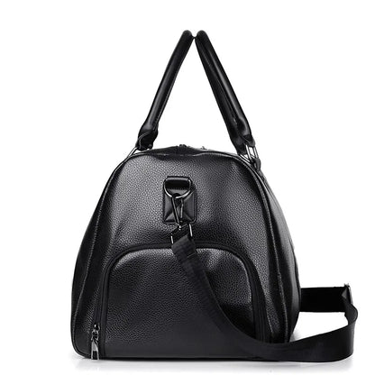 Sac de voyage style cuir en bandoulière - Brice