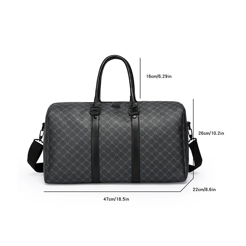Sac de voyage, week-end, en bandoulière, motif chic - Constantin