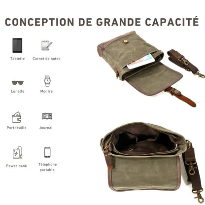 Sacoche homme en daim - Diogo